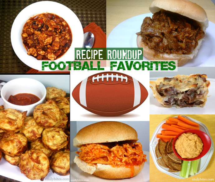 Football Snacks Recipes
 Recipe Roundup Football Favorites Emily Bites