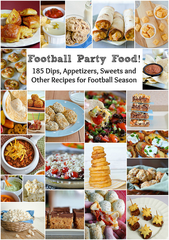 Football Snacks Recipes
 Football Party Food [185 Dips Appetizers Sweets and
