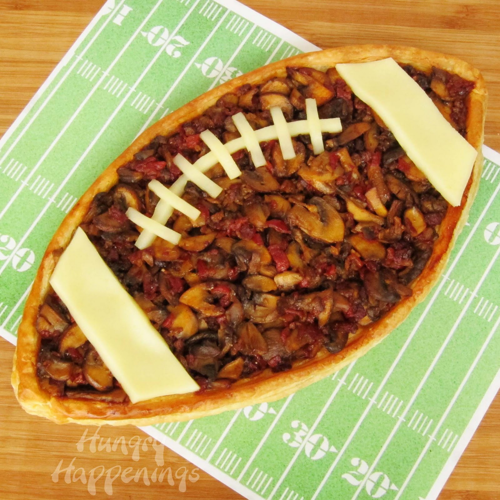 Football Snacks Recipes
 Madeira Mushroom filled Football Tart Super Bowl Food