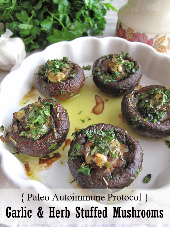 French Appetizer Recipes
 AIP Garlic and Herb Stuffed Mushrooms French Paleo
