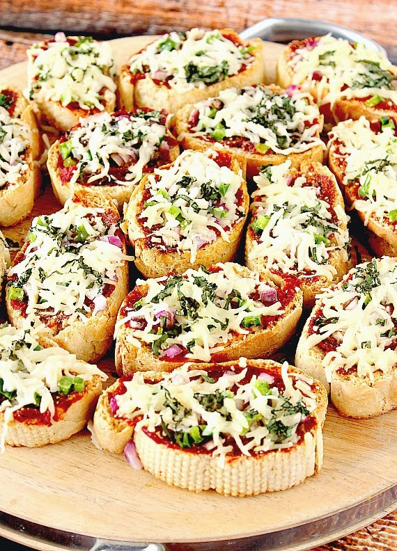 French Appetizer Recipes
 Mini French Bread Pizza Appetizers