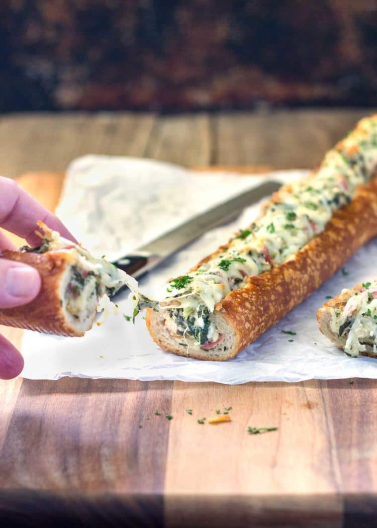 French Appetizer Recipes
 Feta Spinach Stuffed French Bread keviniscooking