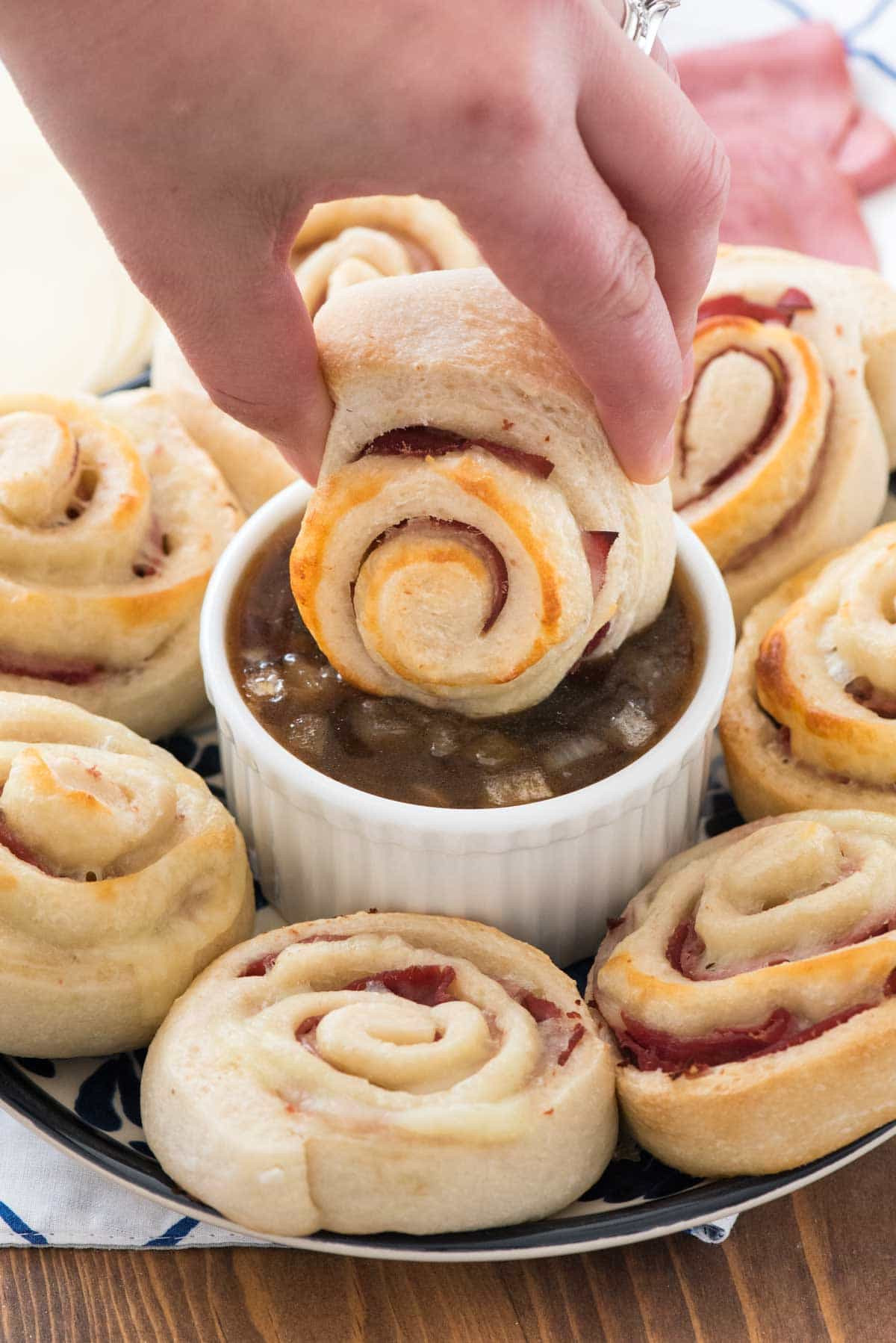 French Appetizer Recipes
 French Dip Pinwheels Appetizer Recipe