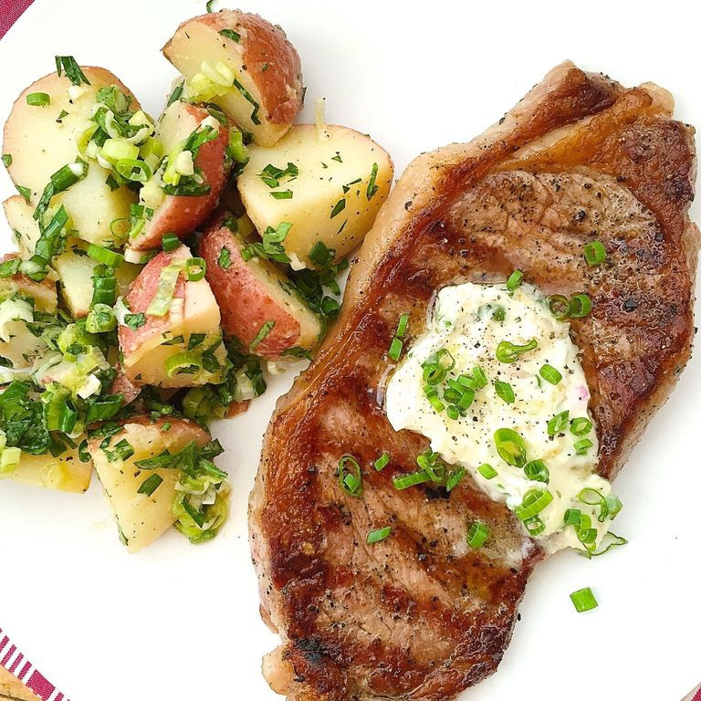 French Dinner Recipes
 Best Grilled Steaks with Garlic Chive Butter and French