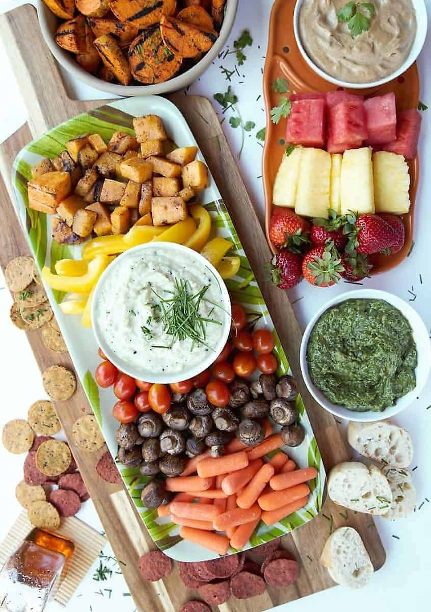 Fresh Vegetable Appetizers
 Fruit and Ve able Appetizer Board Green Scheme