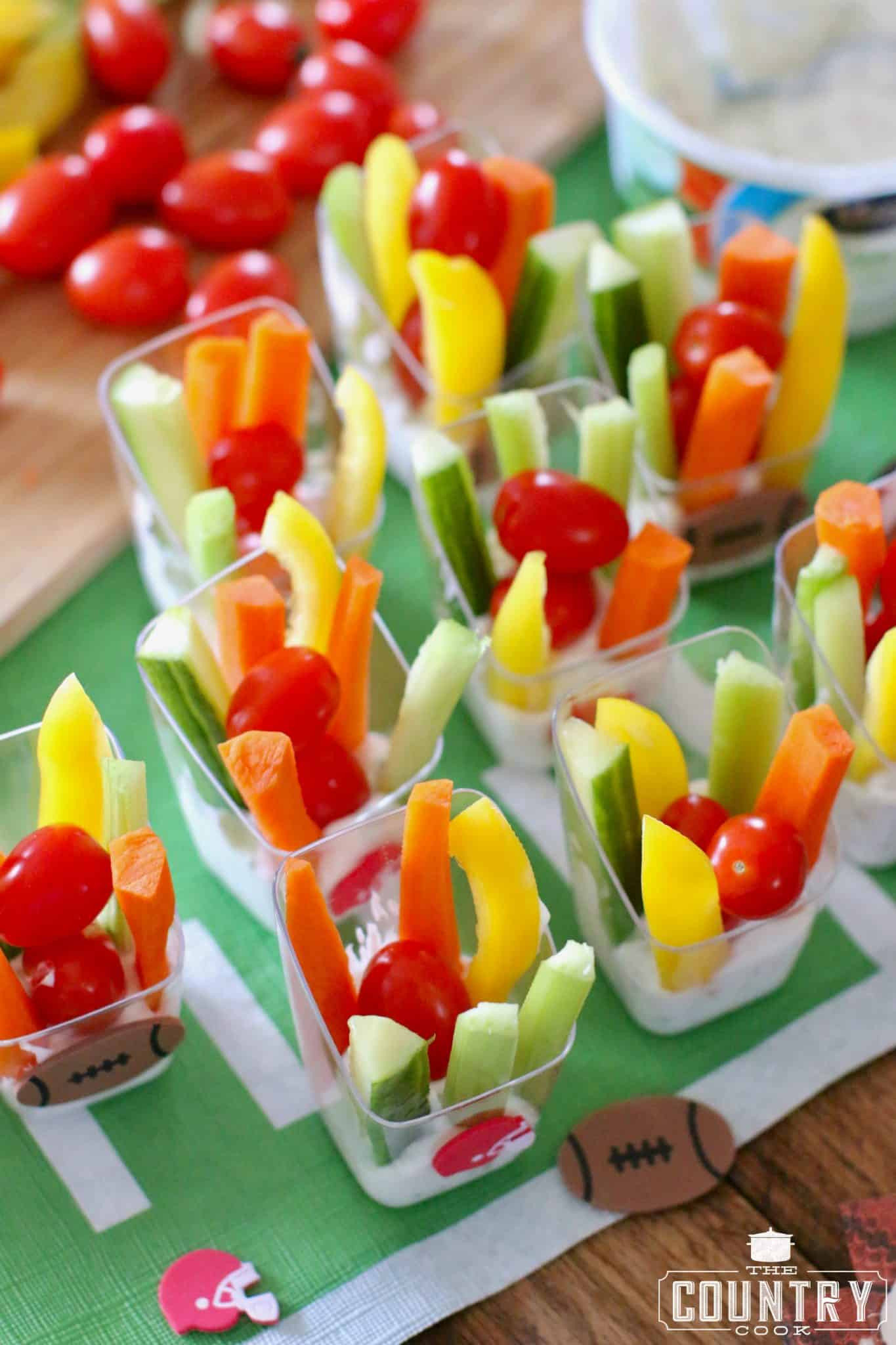 Fresh Vegetable Appetizers
 Veggie Dip Cups The Country Cook