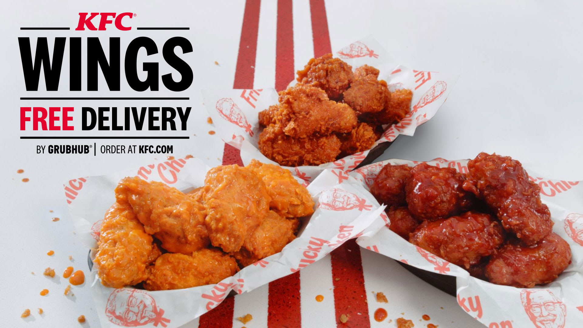 Fried Chicken Delivery
 KFC’s future line ordering more delivery and