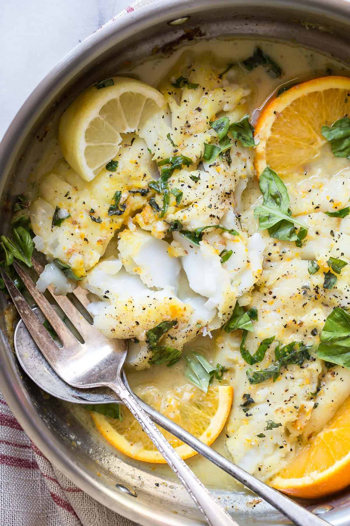 Fried Cod Fish Recipes
 Pan Fried Cod in a Citrus and Basil Butter Sauce