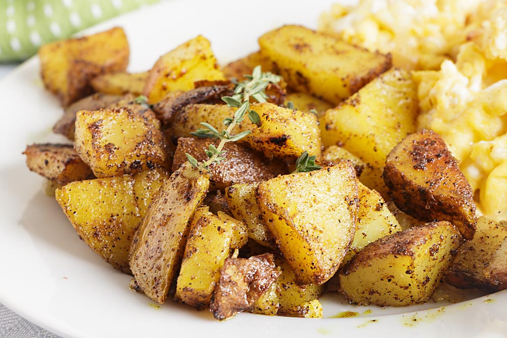 Fried Potatoes Breakfast
 Spicy Fried Breakfast Potatoes with Turmeric – Art of