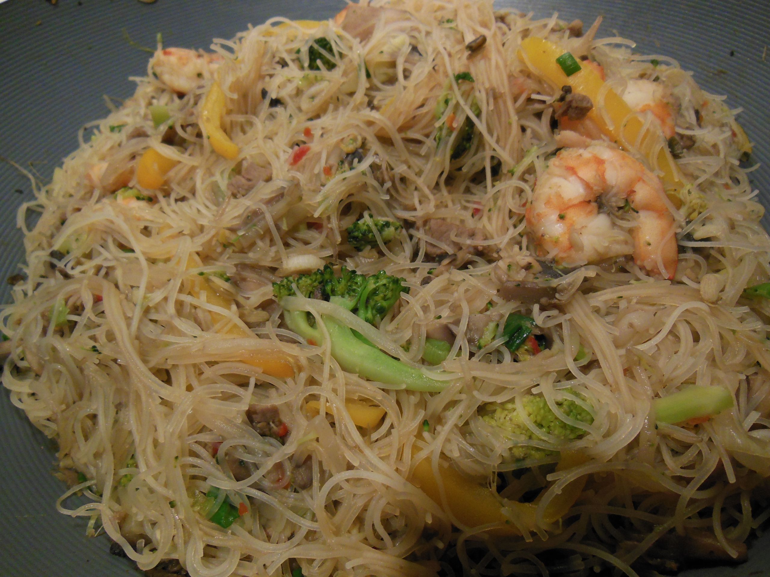 Fried Rice Noodles
 Beef and Shrimp Stir Fry with Rice Noodles
