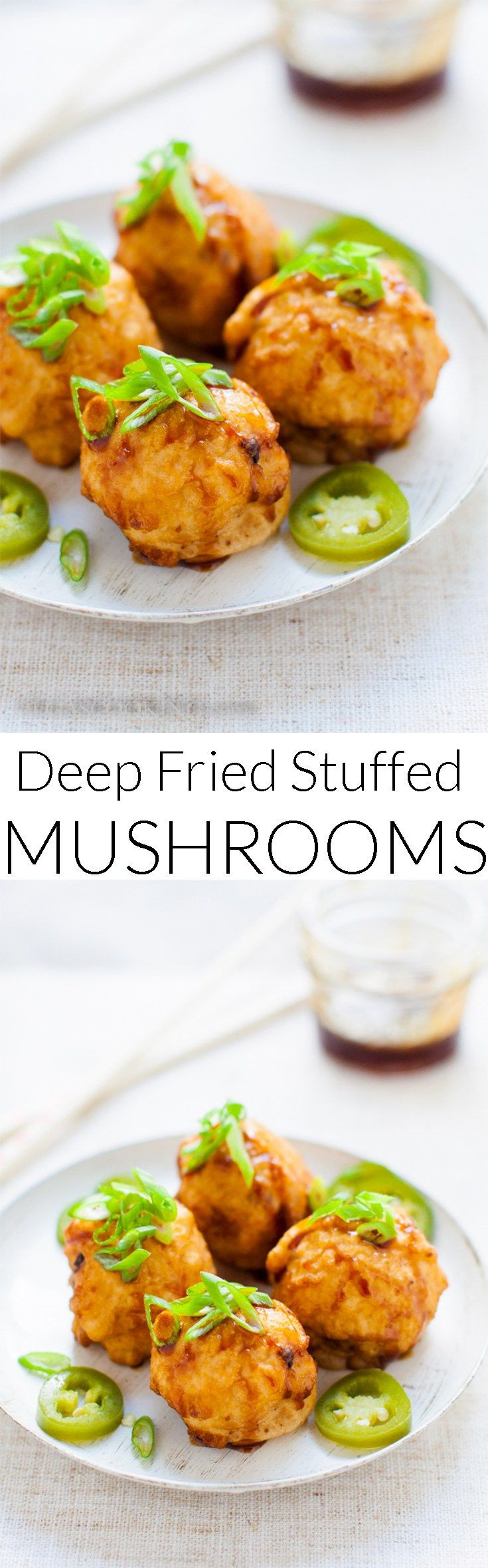 Fried Stuffed Mushroom
 Deep Fried Stuffed Mushrooms Recipe