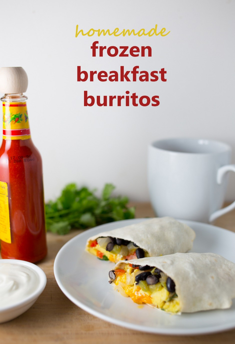 Frozen Breakfast Burrito Recipe
 homemade frozen breakfast burritos punctuated with food