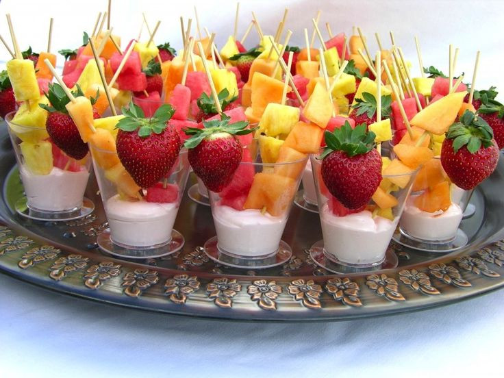 Fruit Skewer Appetizers
 60 best Fruit kabobs images on Pinterest
