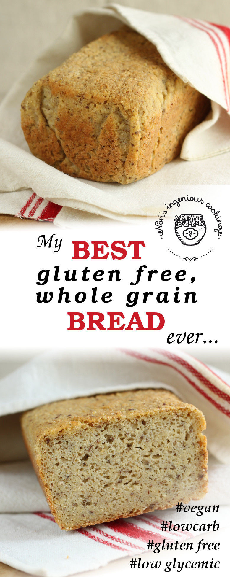 Gluten And Wheat Free Bread
 My best gluten free whole grain bread ever vegan