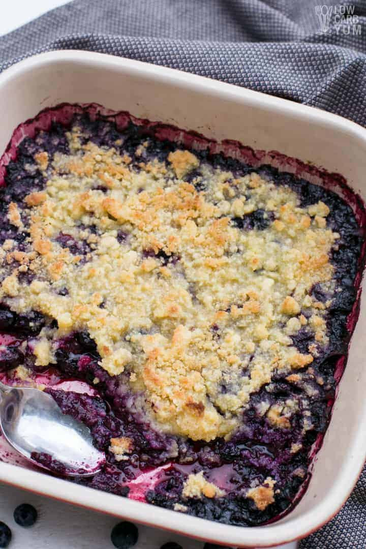 Gluten Free Blueberry Cobbler
 Easy Low Carb Blueberry Cobbler Gluten Free