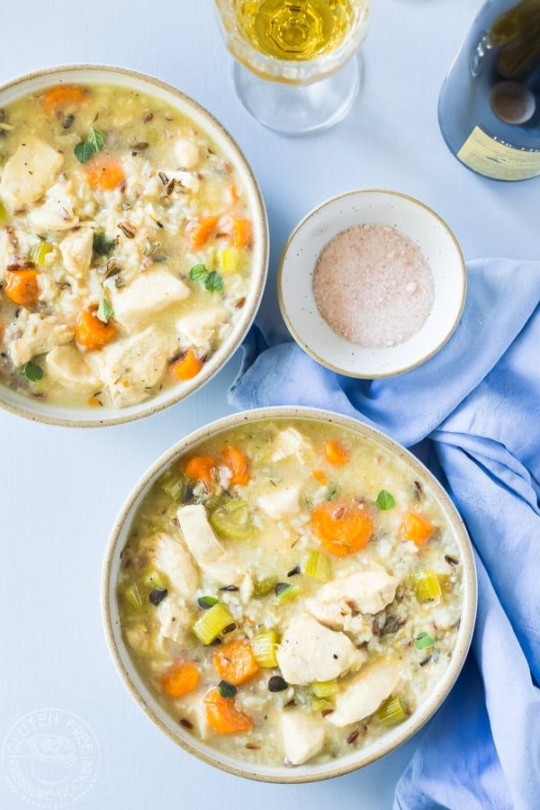 Gluten Free Chicken And Rice Soup
 BEST Instant Pot Chicken and Wild Rice Soup gluten free