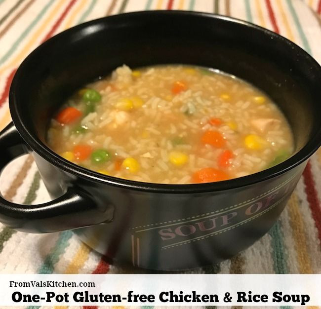 Gluten Free Chicken And Rice Soup
 e Pot Gluten free Chicken And Rice Soup Recipe
