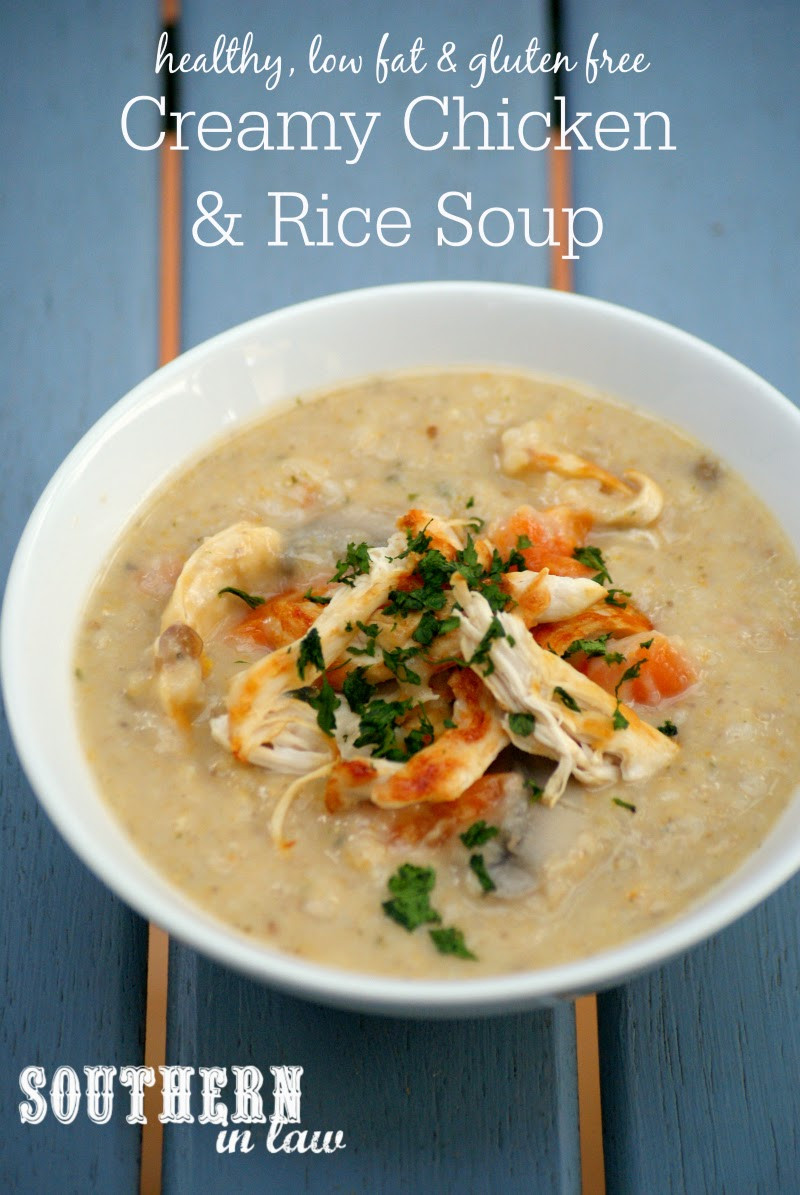 Gluten Free Chicken And Rice Soup
 Southern In Law Recipe Healthy Creamy Chicken and Rice Soup