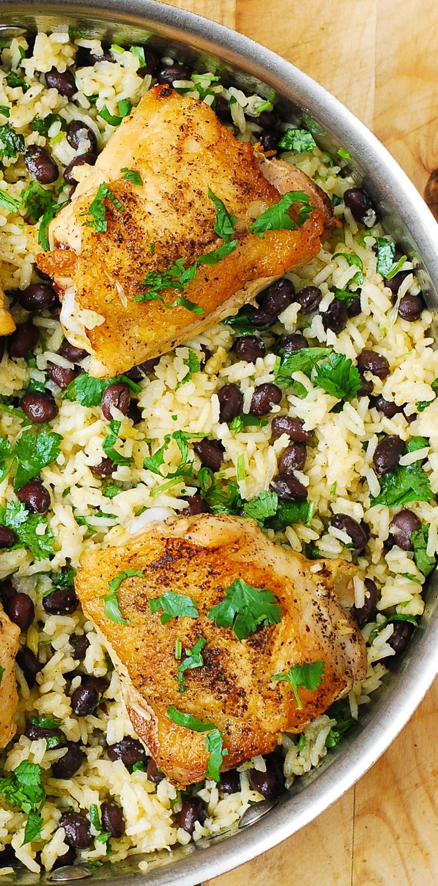 Gluten Free Chicken Thigh Recipes
 e Pan Chicken Thighs with Cilantro Lime Black Bean Rice