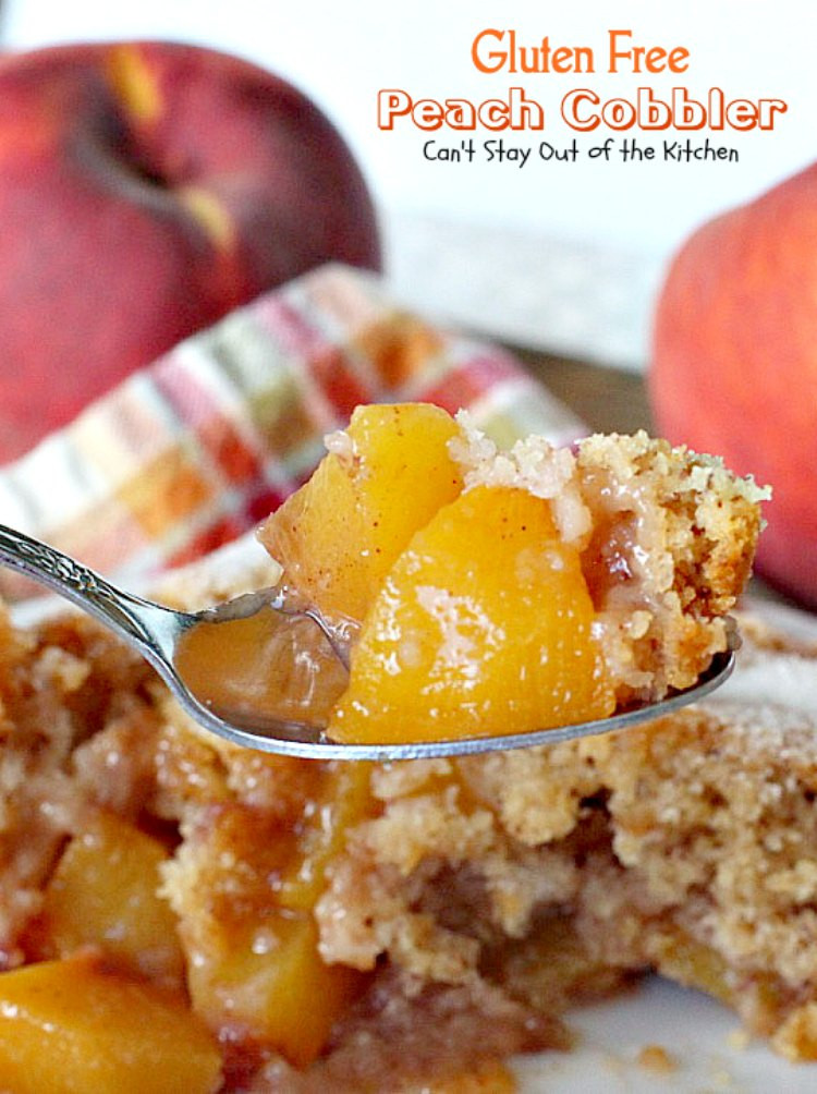 Gluten Free Cobbler
 Gluten Free Peach Cobbler Can t Stay Out of the Kitchen