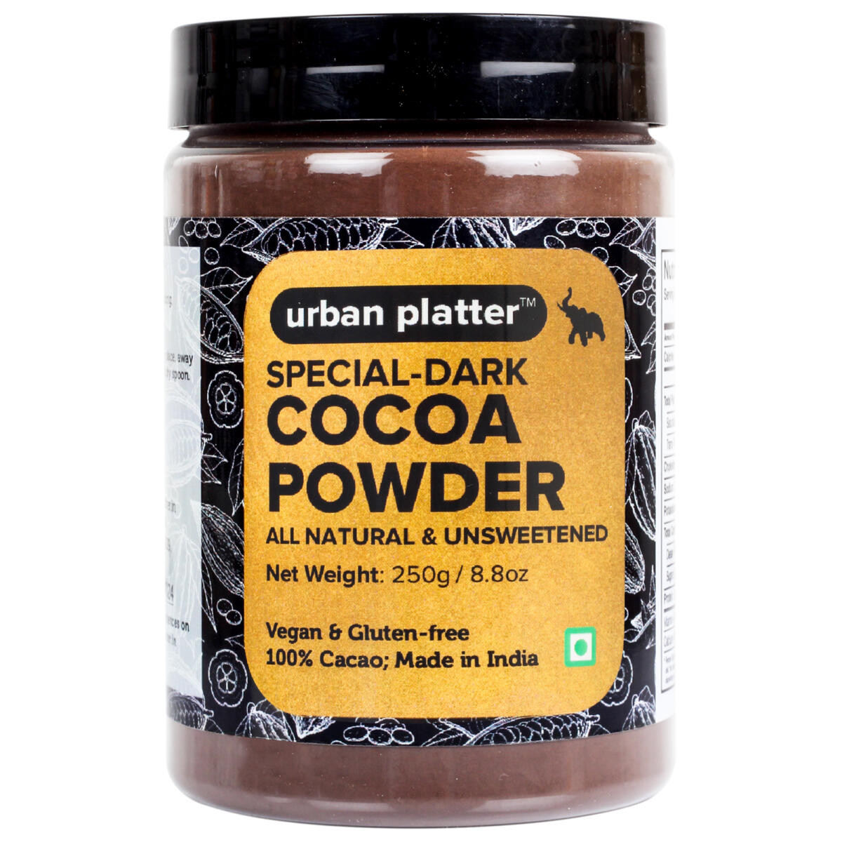 Gluten Free Cocoa Powder
 Urban Platter Special Dark Cocoa Powder 250g [All Natural