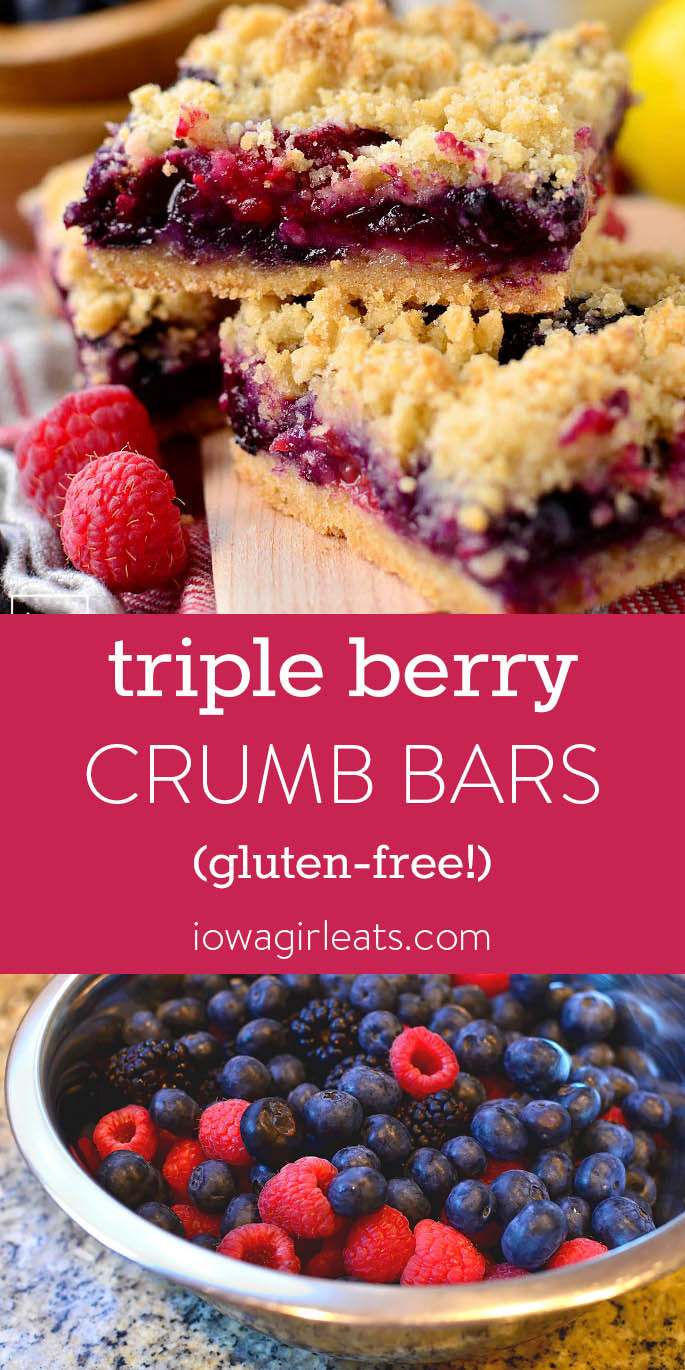 Gluten Free Dessert Bars
 Triple Berry Crumb Bars Easy Gluten Free Dessert Recipe