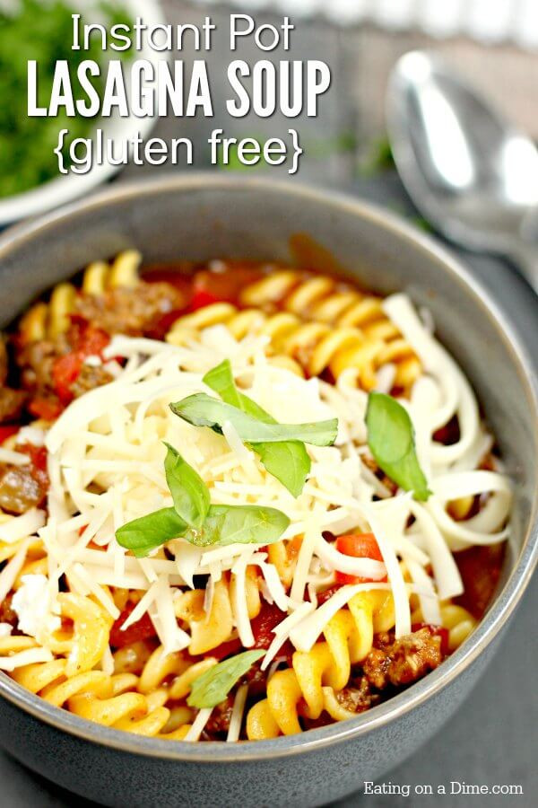 Gluten Free Instant Pot Recipes
 Gluten Free Lasagna Soup Pressure Cooker Recipe Quick