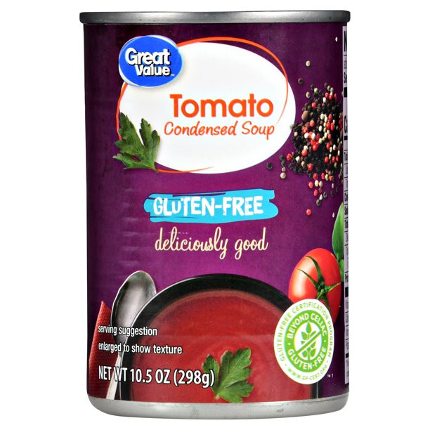 Gluten Free Tomato Soup
 Great Value Gluten Free Tomato Condensed Soup 10 5 oz