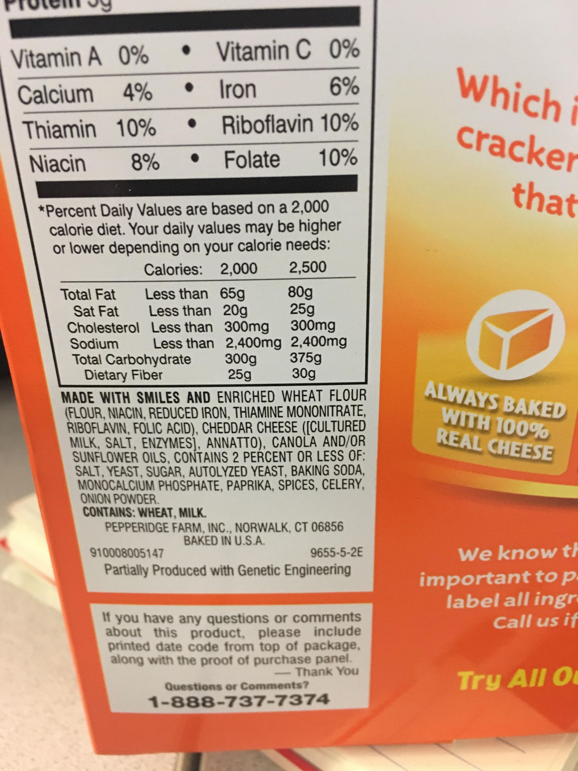 Goldfish Crackers Nutrition
 30 Goldfish Crackers Ingre nts Label Labels Database 2020