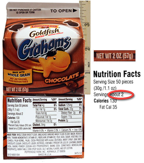 Goldfish Crackers Nutrition
 Wellness News at Weighing Success The Food Label