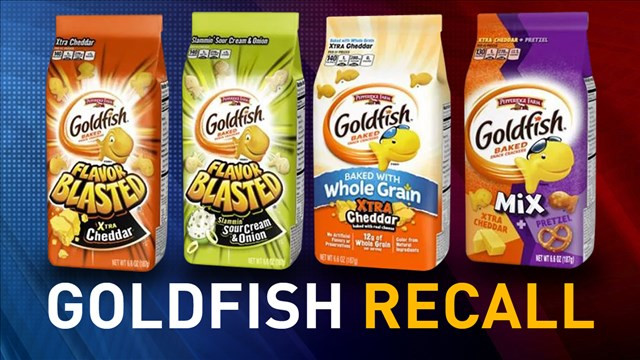 Goldfish Crackers Salmonella
 Certain Goldfish crackers recalled for possible salmonella