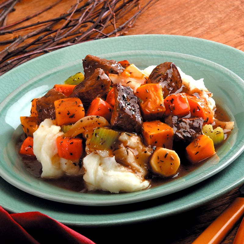 Gourmet Beef Stew
 Beef Stew with Roasted Winter Ve ables