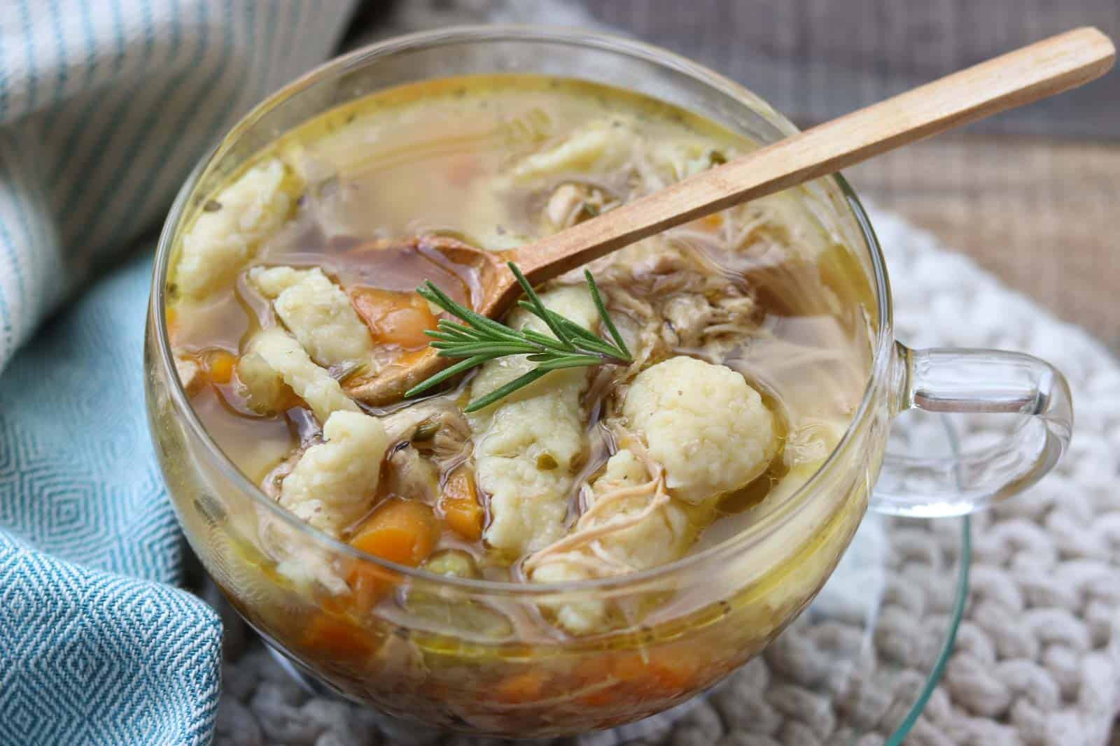 Gourmet Chicken Noodle Soup
 Healthy Instant Pot Chicken Soup with Homemade Noodles
