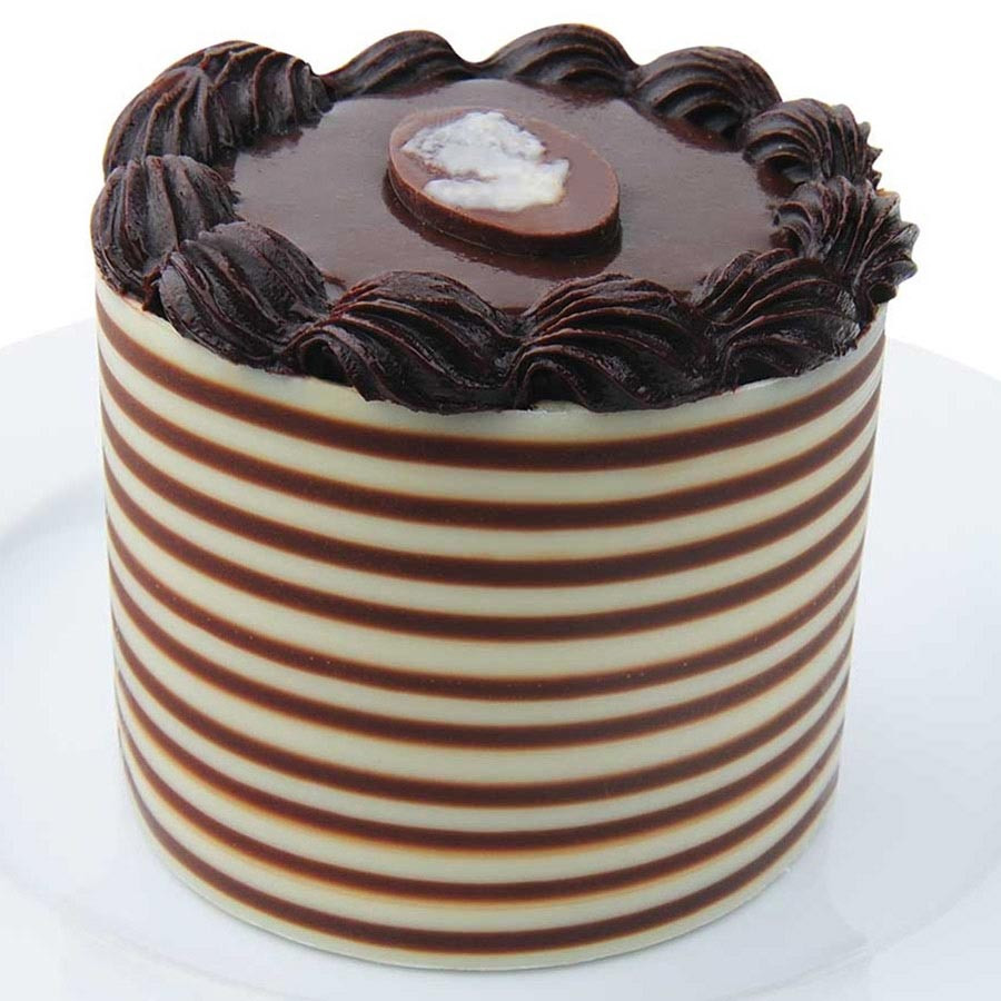 Gourmet Chocolate Desserts
 Chocolate Ribbon Mousse Cake by Galaxy Desserts