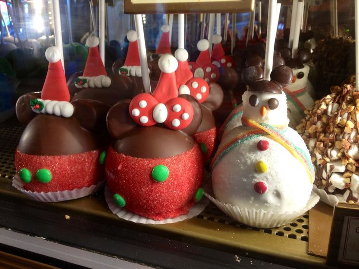 Gourmet Christmas Candy
 Holiday Caramel Apples at Disneyland