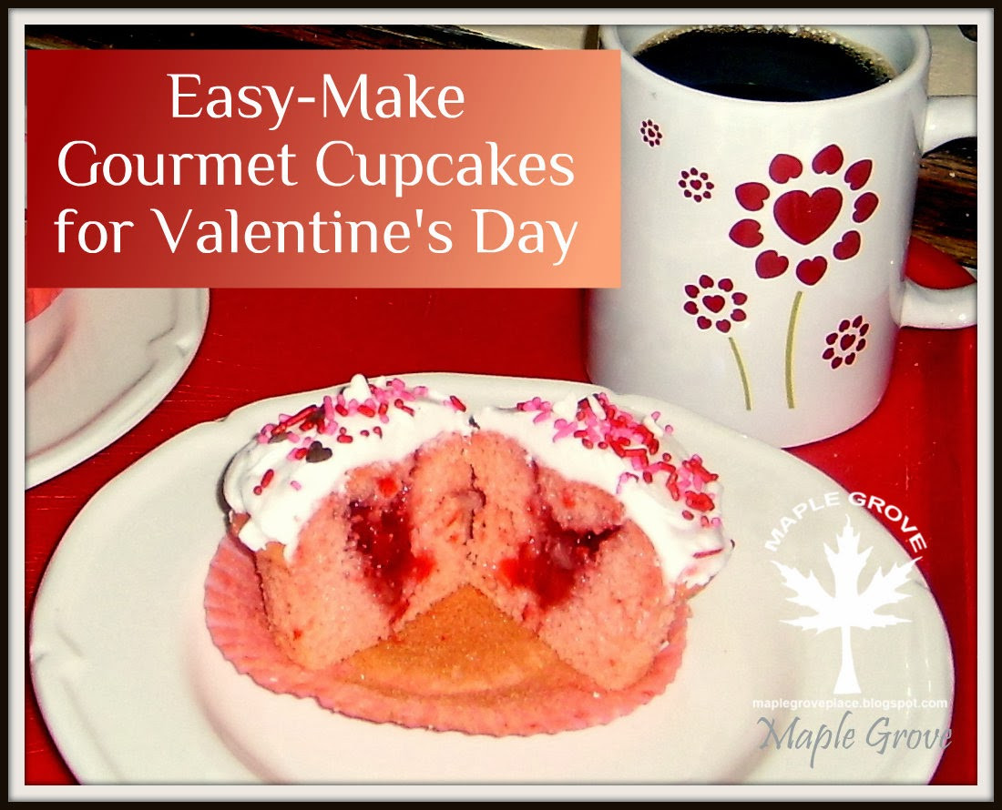 Gourmet Cupcake Recipes Using Cake Mix
 Maple Grove Easy Make Gourmet Cupcakes for Valentine s Day