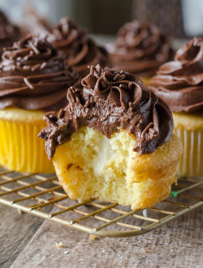 Gourmet Cupcake Recipes Using Cake Mix
 Boston Cream Cupcakes