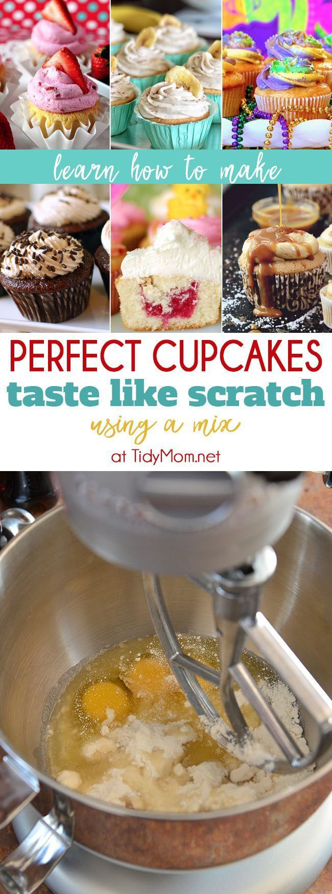 Gourmet Cupcake Recipes Using Cake Mix
 Perfect Cupcake Recipe using a mix Recipe