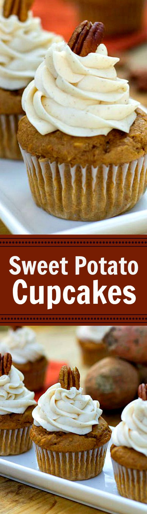 Gourmet Cupcake Recipes Using Cake Mix
 Sweet Potato Cupcakes with Spiced Buttercream