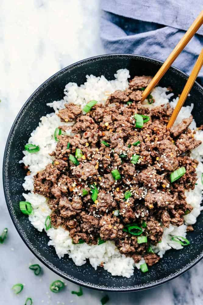 Gourmet Ground Beef Recipes
 Korean Ground Beef and Rice Bowls