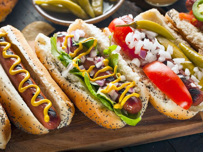 Gourmet Hot Dogs
 Check Out These Summer Wedding Hot Dogs