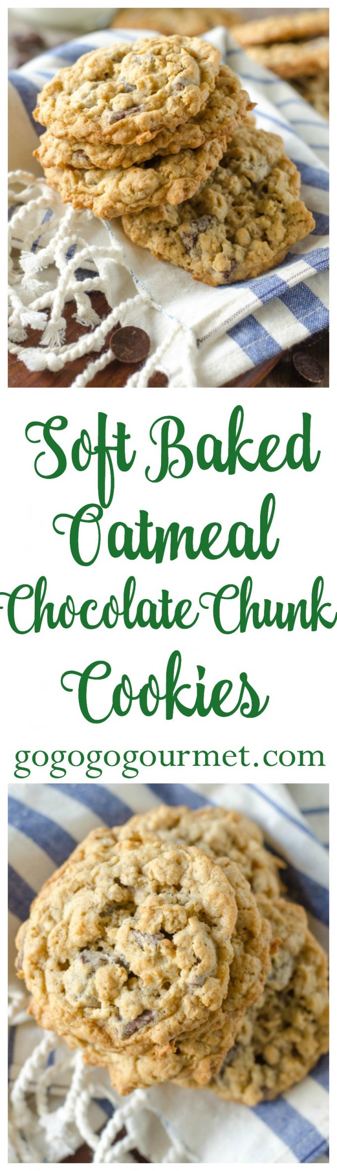 Gourmet Oatmeal Cookies
 Soft Oatmeal Chocolate Chip Cookies Go Go Go Gourmet