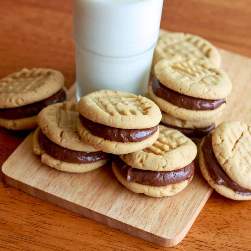 Gourmet Peanut Butter Cookies
 PBJ Sandwich Cookies with Strawberry Marshmallow Cream