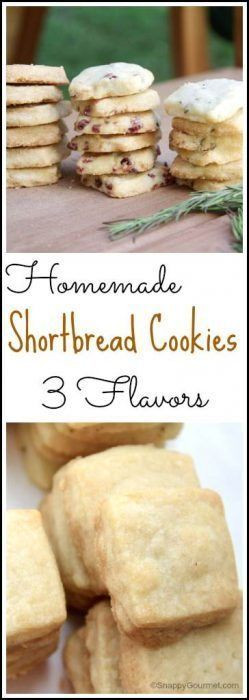 Gourmet Shortbread Cookies
 Shortbread Cookies – 3 Flavors
