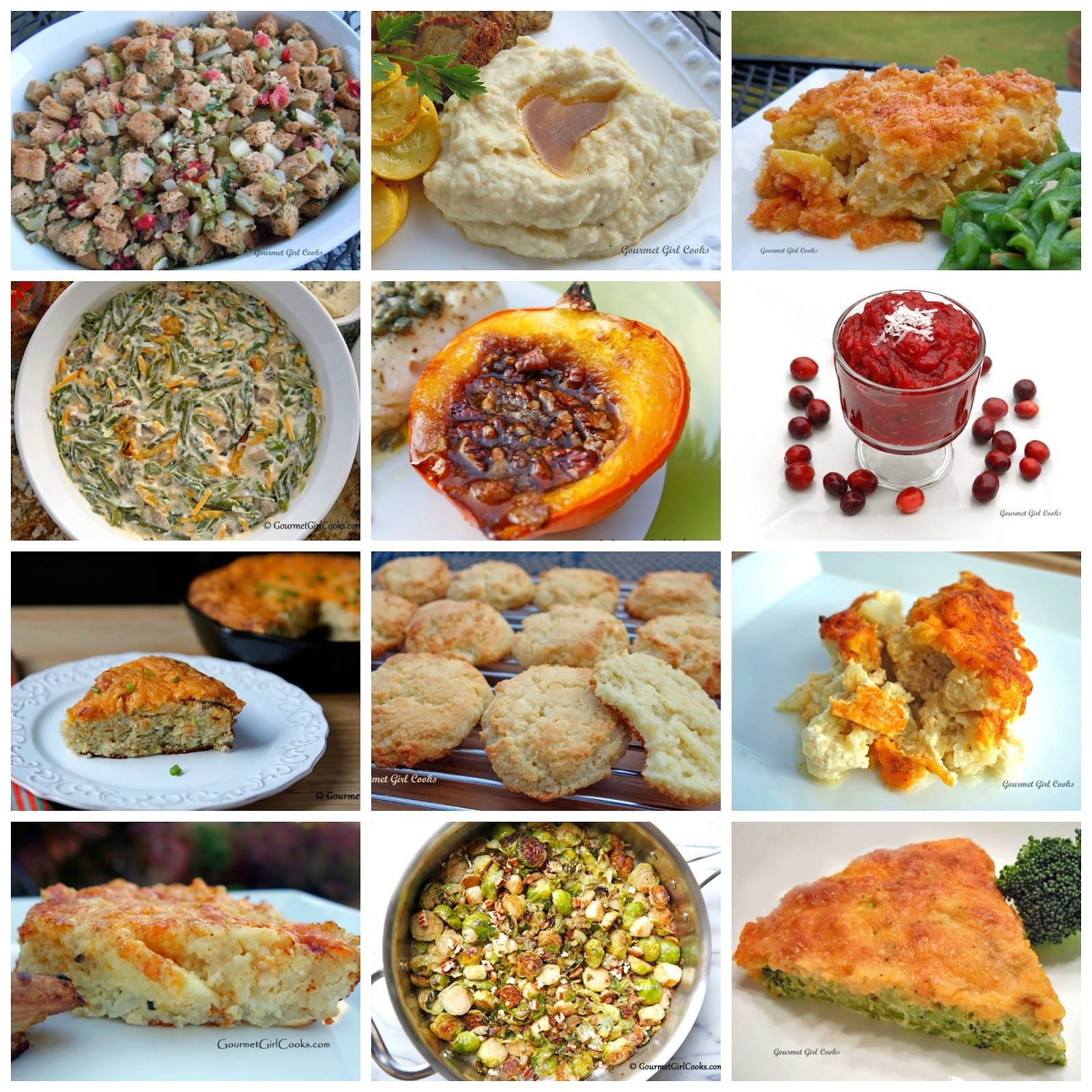 Gourmet Thanksgiving Side Dishes
 Gourmet Girl Cooks 12 Thanksgiving Side Dish Recipes