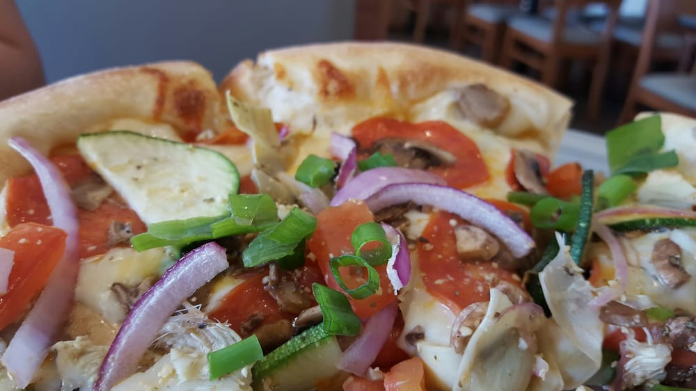 Gourmet Veggie Pizza
 Gourmet Veggie pizza add pepperoni Our favorite Yelp