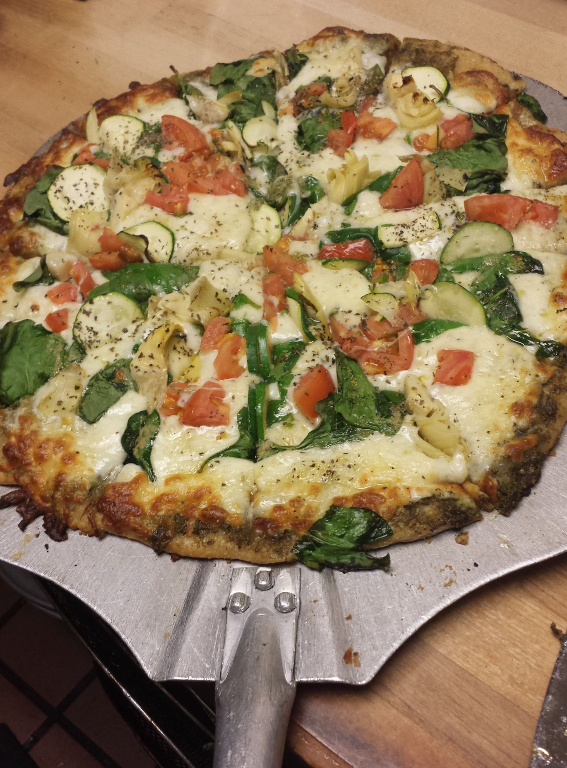 Gourmet Veggie Pizza
 Garlic gourmet veggie pizza – Best Food Trucks Bay Area