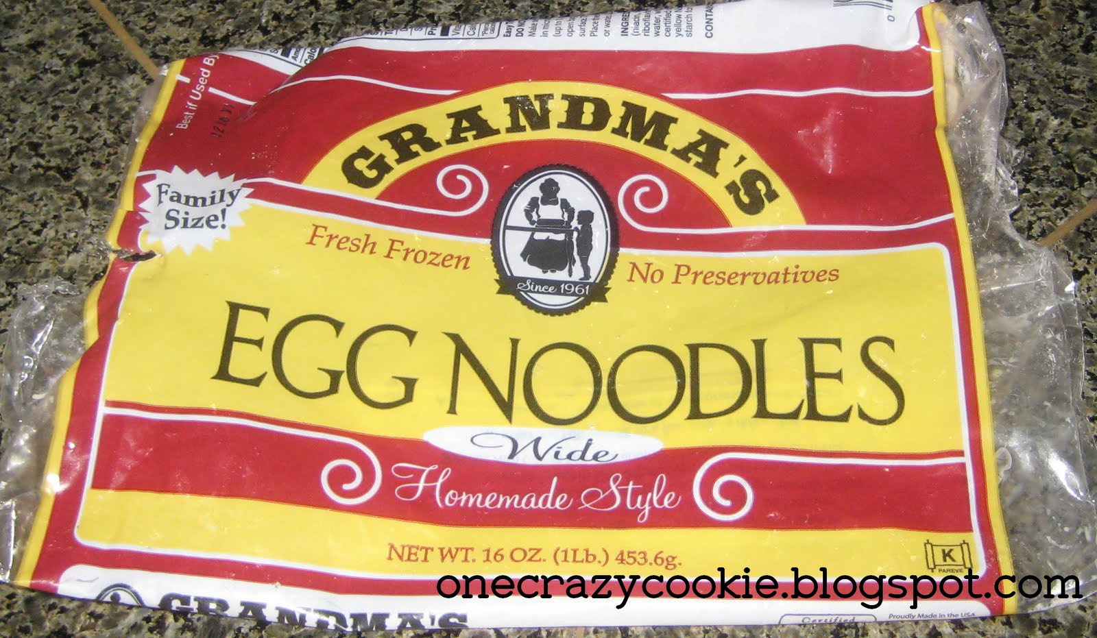Grandma'S Frozen Egg Noodles
 e Crazy Cookie Chicken Noodle Soup