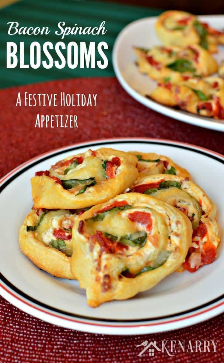 Great Christmas Appetizers
 Bacon Spinach Blossoms Festive Holiday Appetizer