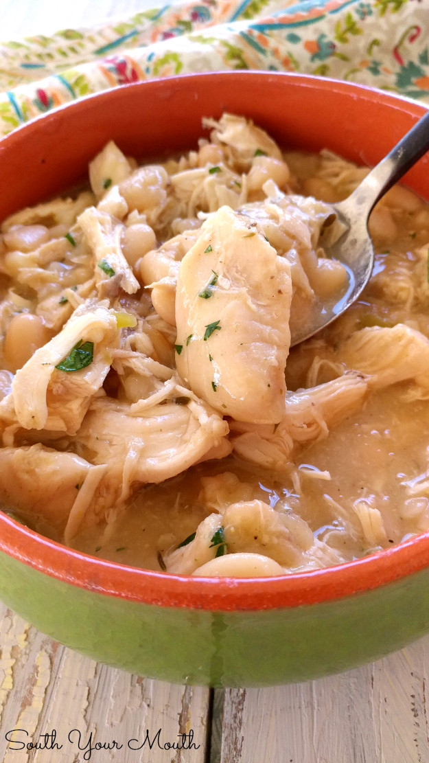 Great Northern Beans White Chicken Chili
 South Your Mouth White Chicken Chili